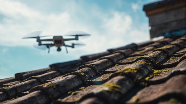 5 bénéfices du nettoyage de toiture par drone pour l'entretien