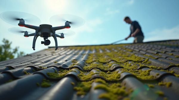 Comment le nettoyage de toiture par drone résout vos problèmes d'entretien